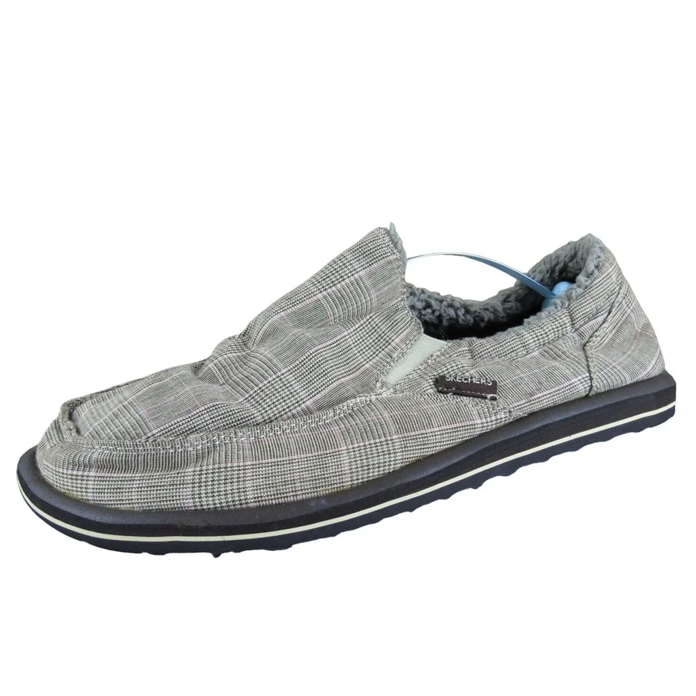 SKECHERS Men's ‎ Flat Tan Fabric Size 10 Medium Gently Used 2025